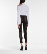 Thumbnail for your product : RtA Madrid metallic mid-rise skinny jeans