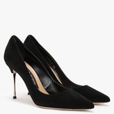 Thumbnail for your product : Sergio Rossi Godiva 90mm Black Suede Steel Heel Court Shoes