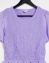 Thumbnail for your product : Monki shirred top in lilac