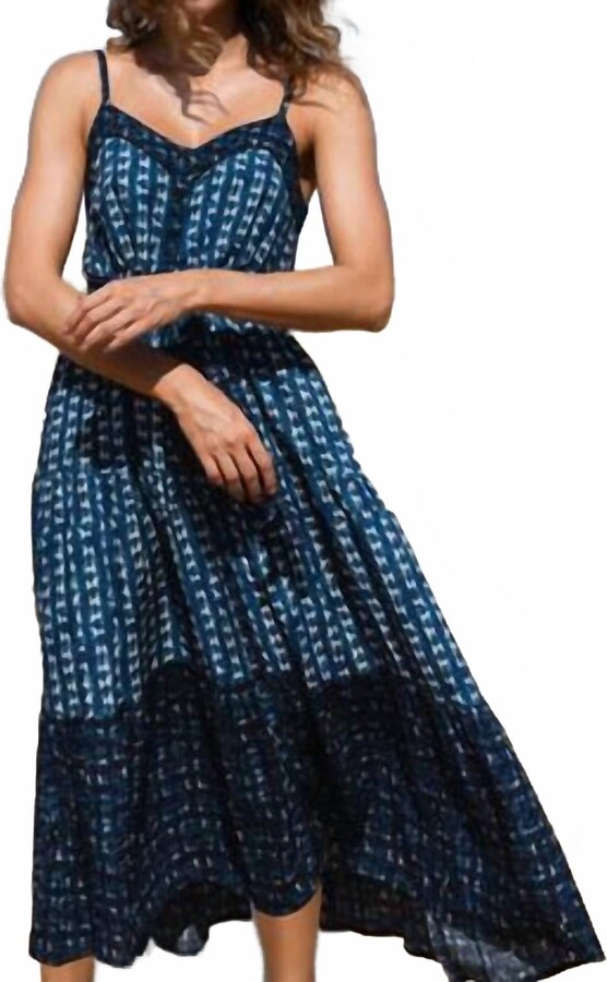 Change of Scenery Addyson Midi Dress In Denim Tides