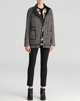 Thumbnail for your product : Rebecca Taylor Coat - Tweed Jacquard Asymmetric