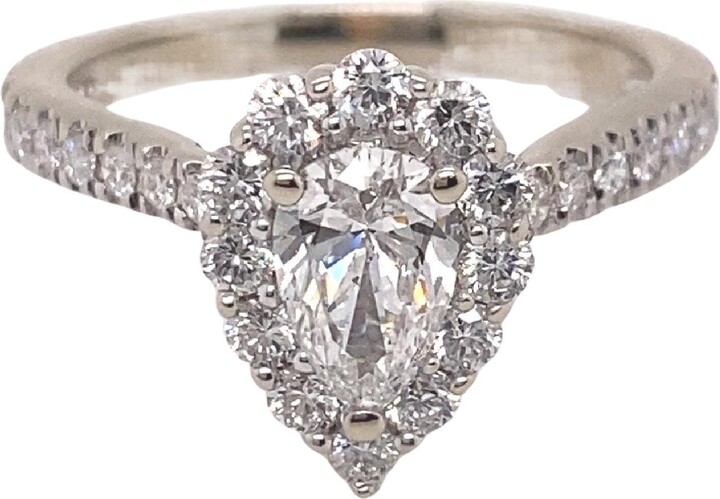 Love's Destiny By Zale's 1 Ctw Pear Shape Diamond 14kt Frame Engagement Ring