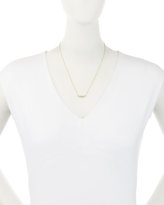 Thumbnail for your product : Lydell NYC Triple Inverted Crystal Triangle Pendant Necklace, Gold