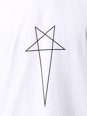 Rick Owens boxy fit star logo T-shirt