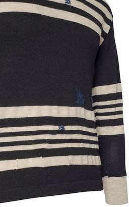 Maison Margiela Striped Crewneck Knit Sweater