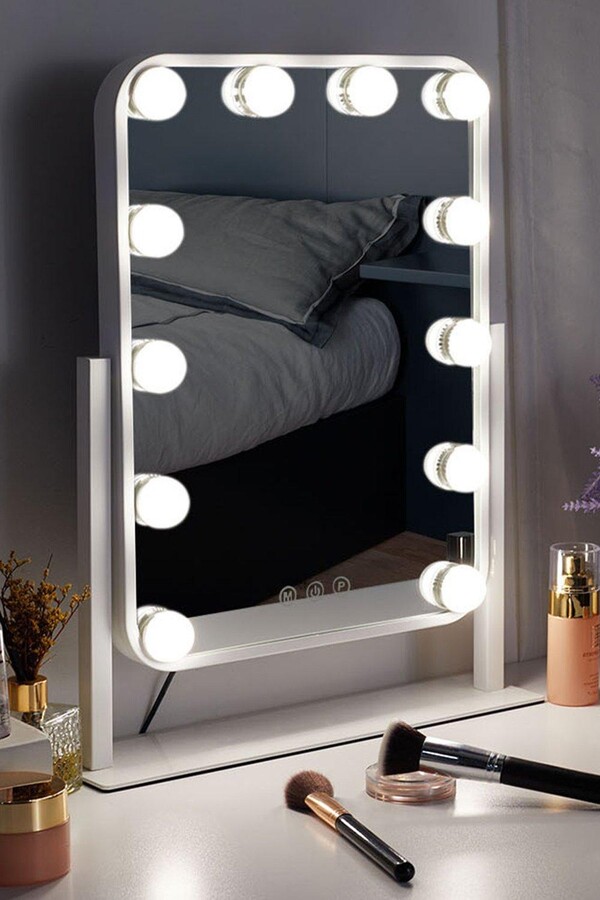 Living and Home Hollywood Vanity Makeup Mirror with 12 Bulbs ShopStyle