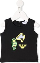 Thumbnail for your product : Emporio Armani Kids Graphic Print Vest