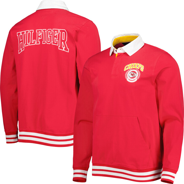 Men's Tommy Hilfiger Red Kansas City Chiefs Cody Long Sleeve Polo