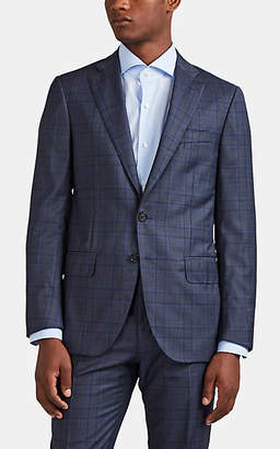 Isaia Men's Sanita Plaid Wool Two-Button Suit - Gray