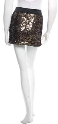Cynthia Steffe Sequin-Embellished Mini Skirt