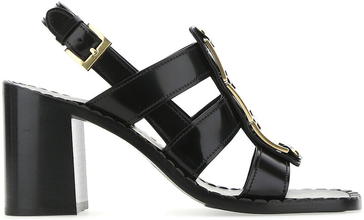 prada block heel sandals