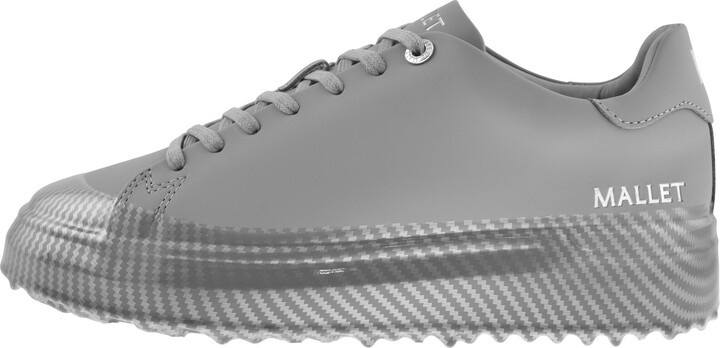 Mallet GRFTR White Leather Trainers ShopStyle