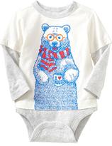 Thumbnail for your product : Old Navy 2-in-1 Graphic Bodysuits for Baby