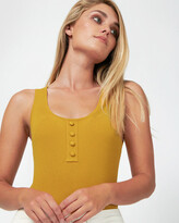 Thumbnail for your product : Forcast Women's Yellow Singlets - Alba Knit Rib Top