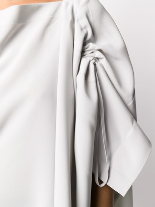 132 5. Issey Miyake Ruched Detail Blouse