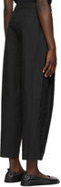 Thumbnail for your product : AMOMENTO Black Poplin Snap Garçonne Trousers