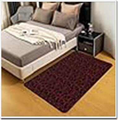 Bungalow Rose Gothic Area Rug 5'X6'6'' (59X78 In) Vintage Rose Boho Black Red Damask Non-Slip Memory Foam Farmhouse Rug