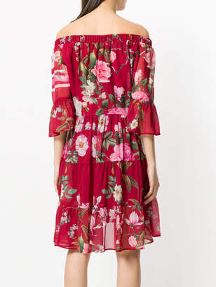 Blugirl floral print off shoulder dress