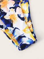 Thumbnail for your product : Shein Random Twist Bandeau Top With Tie Side Bikini Set