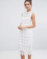 Thumbnail for your product : boohoo Lace Midi Skater Dress