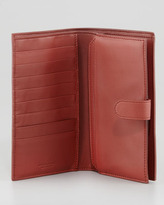 Thumbnail for your product : Bottega Veneta Woven Continental Wallet, Rusty Red