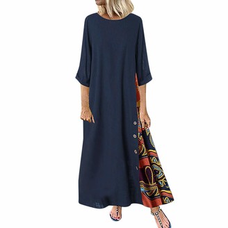 navy linen dress uk