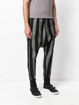 Thumbnail for your product : Unconditional striped drop-crotch trousers