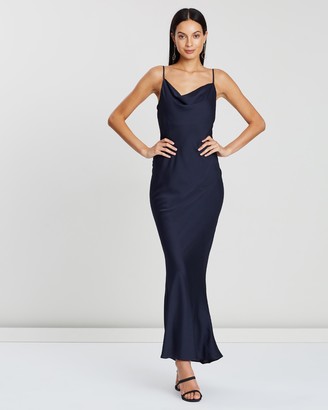 Shona Joy Women's Blue Maxi dresses - Luxe Bias Cowl Slip Dress - Size 10 at The Iconic