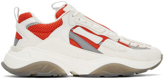 Amiri Off-White & Red Bone Runner Sneakers
