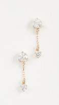 Thumbnail for your product : Adina Reyter 14k Gold Diamond Amigos Chain Post Earrings