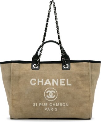 Chanel Bicolor Deauville Tote Large Bag – The Closet