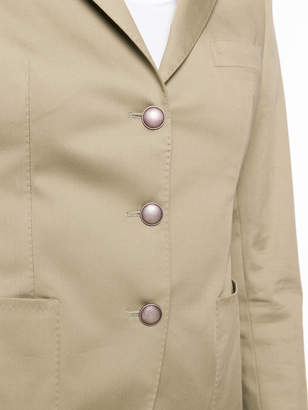 Tagliatore curved button blazer