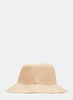 CLYDE Women’s Linen Bucket Hat in Peach
