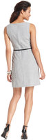 Thumbnail for your product : Amy Byer Petite Sleeveless Belted Sheath Dress