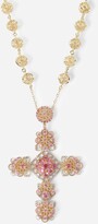 Thumbnail for your product : Dolce & Gabbana Pizzo necklace in yellow 18kt gold with pink tourmalines