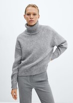 Turtleneck Knitted Sweater Mango
