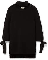Thumbnail for your product : Fendi Cutout Bow-embellished Ribbed Cashmere Sweater