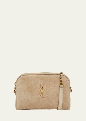 Handbag Yves Saint Laurent White in Suede - 17934436