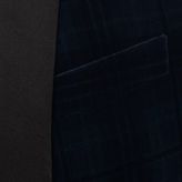 Thumbnail for your product : Alexander McQueen Check Velvet Tuxedo Jacket