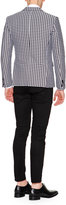 Thumbnail for your product : DSQUARED2 Satin-Lapel Houndstooth Evening Jacket, Black/White