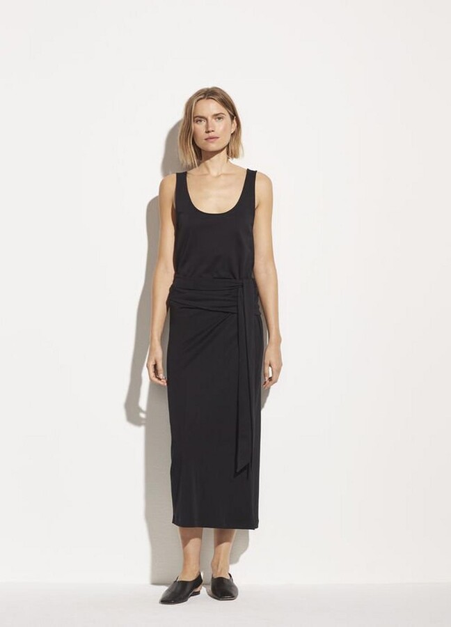 Vince Sleeveless Wrap Dress - ShopStyle Clothes and Shoes