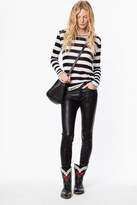 Thumbnail for your product : Zadig & Voltaire Voltaire Willy Stripes Foil T-Shirt