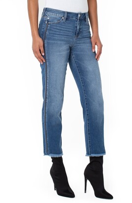 Liverpool Los Angeles Sadie Side Zip Detail Crop Straight Leg Jeans -  ShopStyle