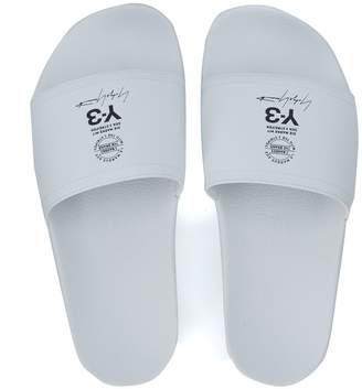Y-3 Adilette White Rubber And Synthetic Leather Slipper
