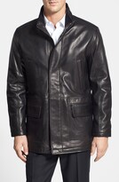 Thumbnail for your product : Cole Haan Lambskin Leather Car Coat