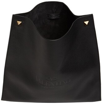 Valentino Garavani Large Flat Leather Tote Bag