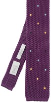 Thumbnail for your product : Eton Knitted Silk Spot Tie