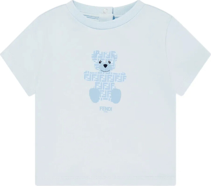 Fendi Kids teddy-print T-shirt