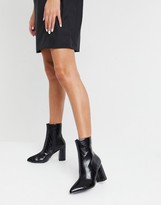 Thumbnail for your product : Raid Meadow heeled ankle boots in black croc
