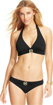 Thumbnail for your product : MICHAEL Michael Kors Logo Halter Bikini Top